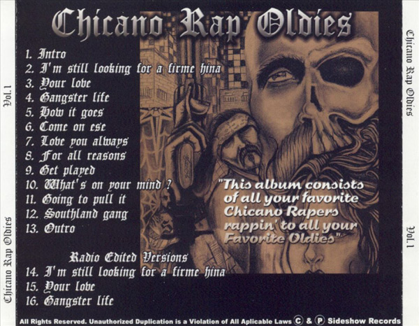 Chicano Rap Oldies Volume 1 Chicano Rap